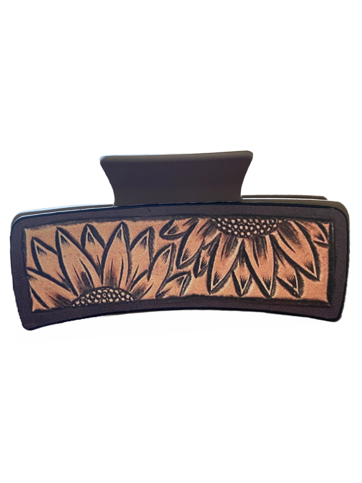 Sunflower Claw Clip~ Tan