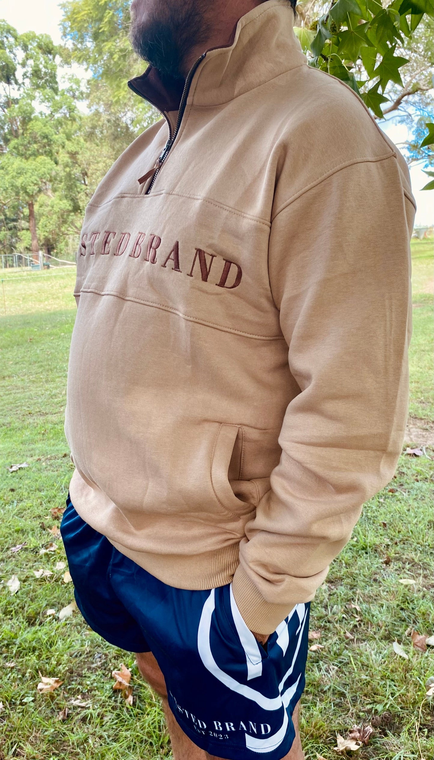 Next Gen 1/4 Zip Jumper - Tan