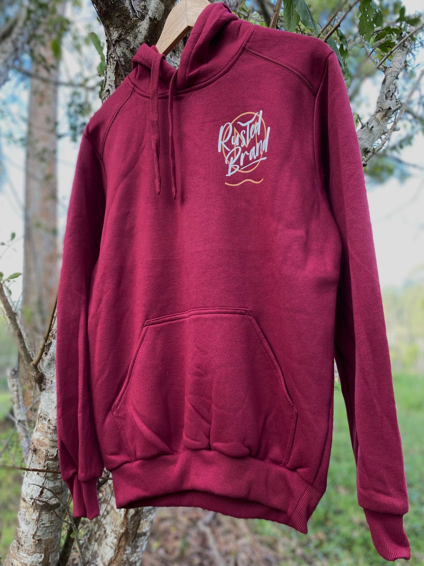 GET BRANDED UNISEX HOODIE~ BURGUNDY