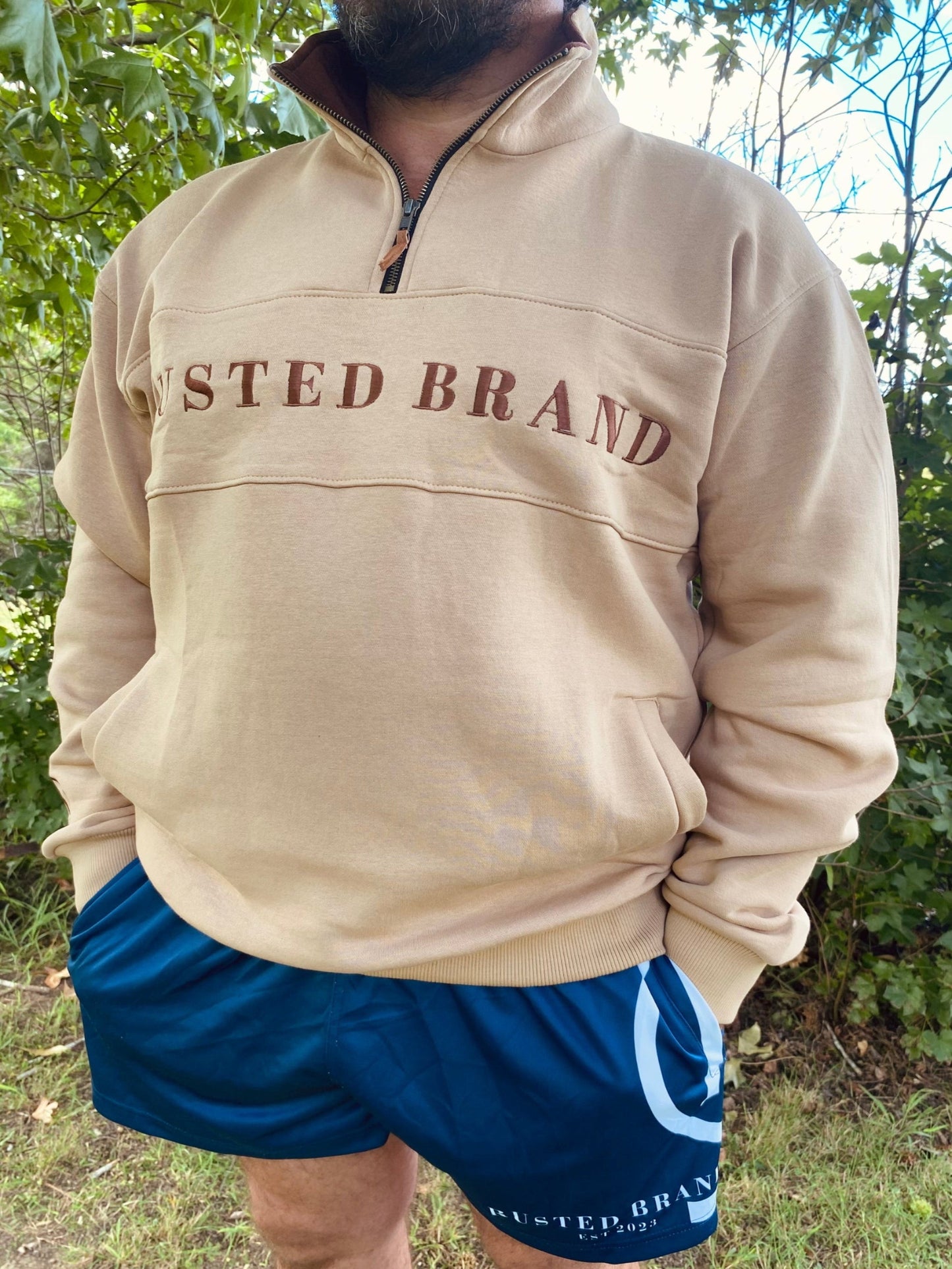 Next Gen 1/4 Zip Jumper - Tan