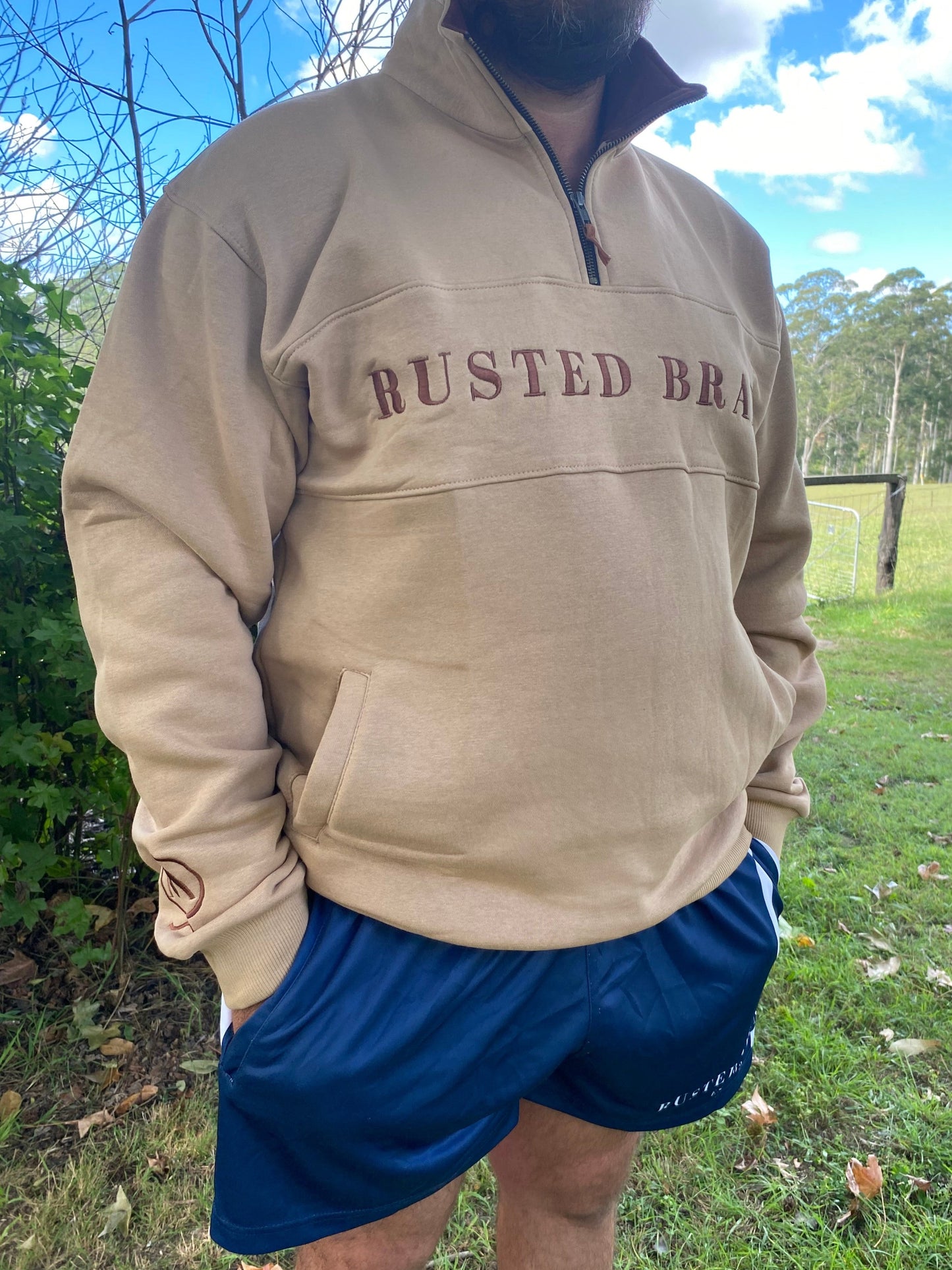 Next Gen 1/4 Zip Jumper - Tan